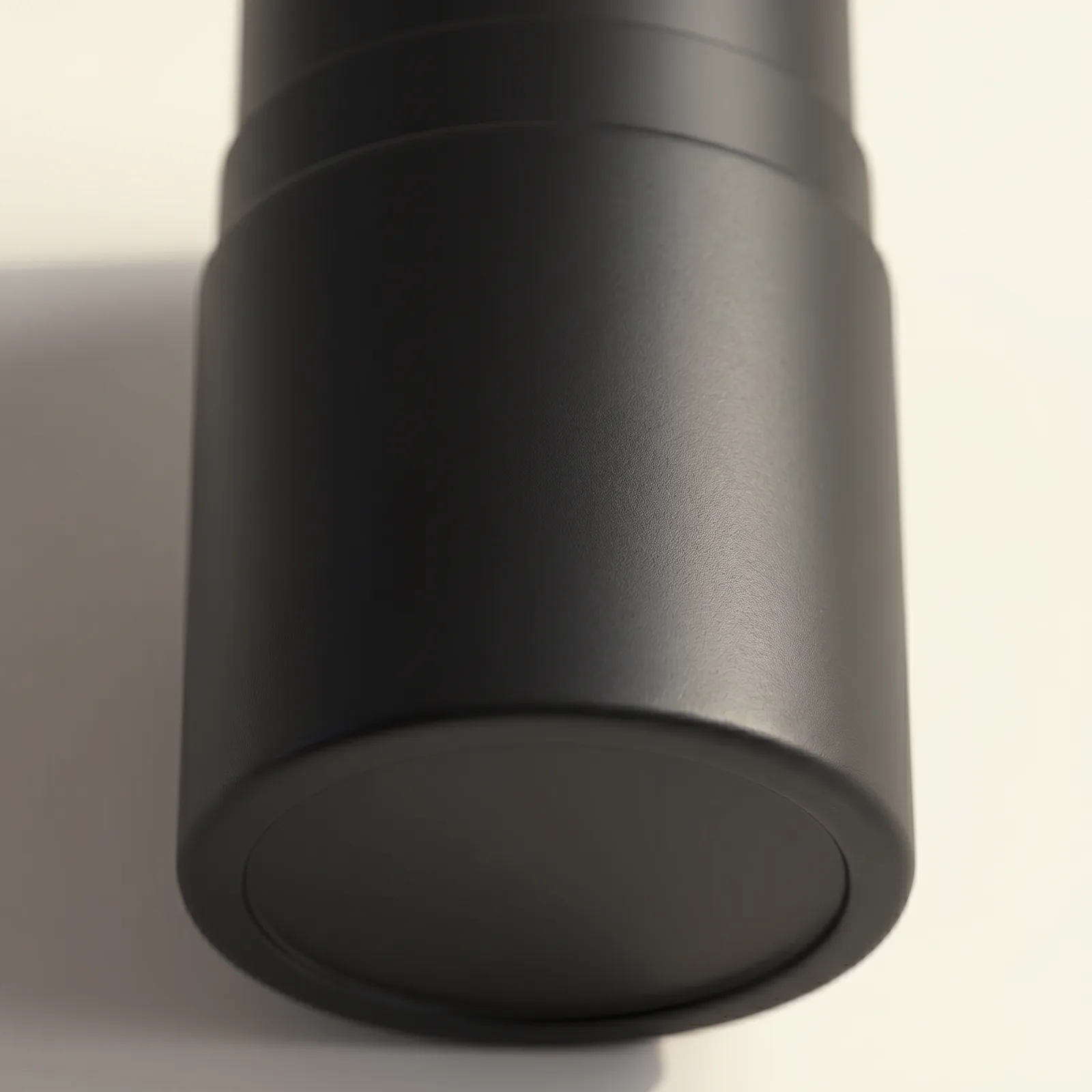 Macro of the balm tube base on parchment